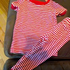 Toddler red and white stripe pjs set. Old navy